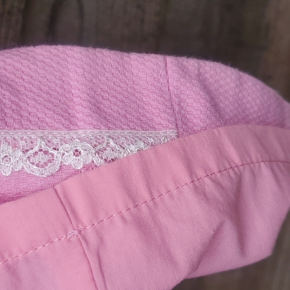 Tibi Swirl pattern Skirt 6 pink lime black & white cotton piqued - Picture 5 of 5